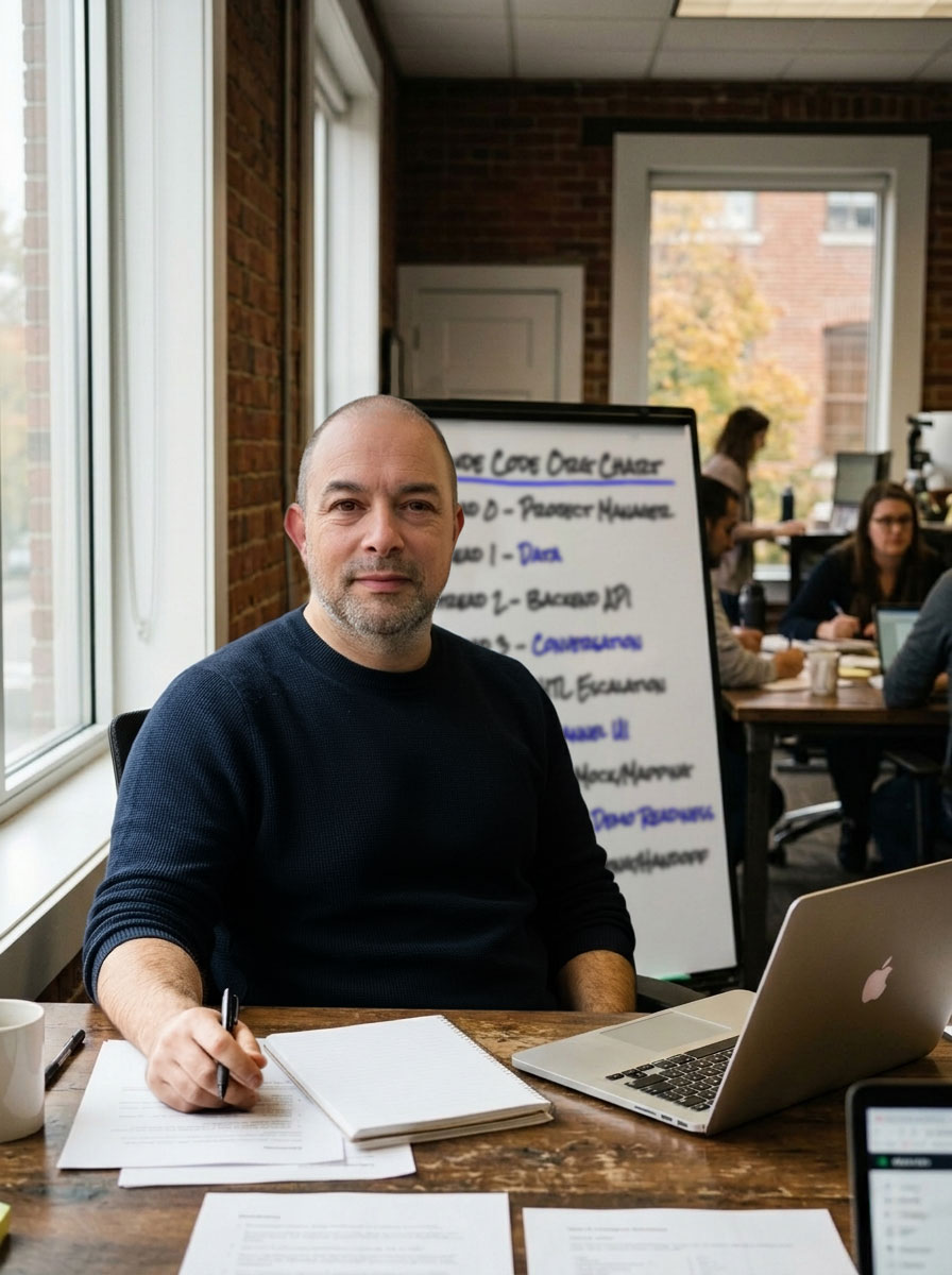 Jeremy Conescu leading a working session